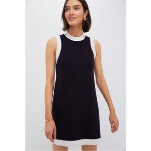 Tuckernuck Marie Sleeveless Navy and White Dress